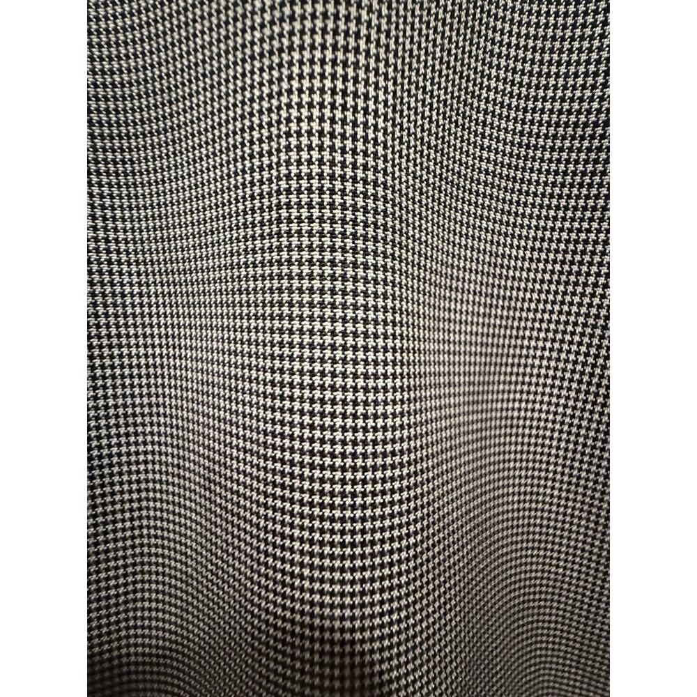 Vintage Ann Taylor 100% Silk Pant Suit Micro Houndstooth Print M Size 8 EUC - Picture 7 of 9